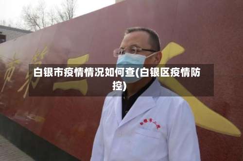 白银市疫情情况如何查(白银区疫情防控)-第3张图片